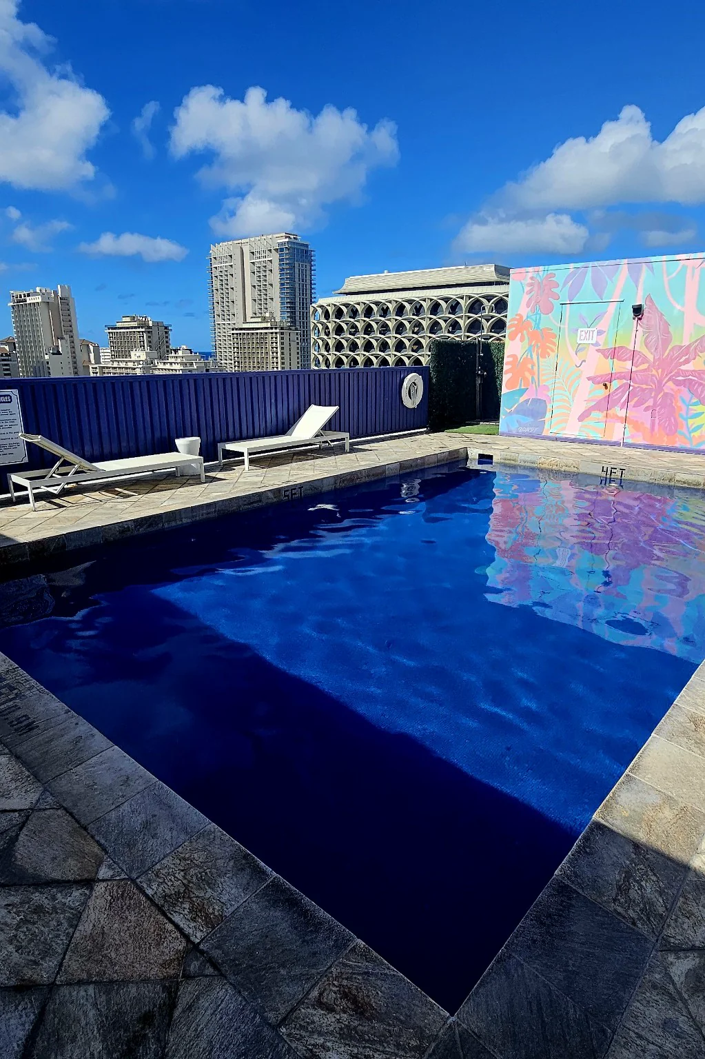 Pool at the partner hotel in Waikiki
