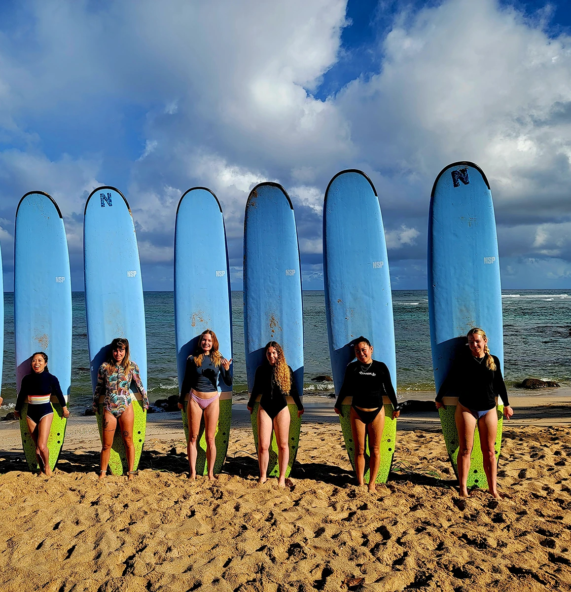 Surfers in Hawaii