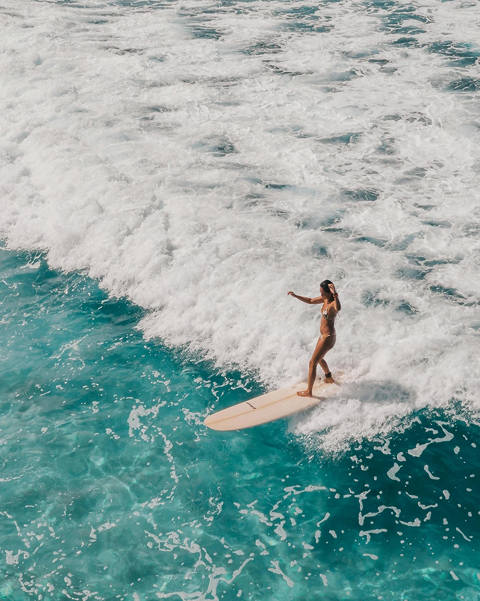 surfing in Hawaii