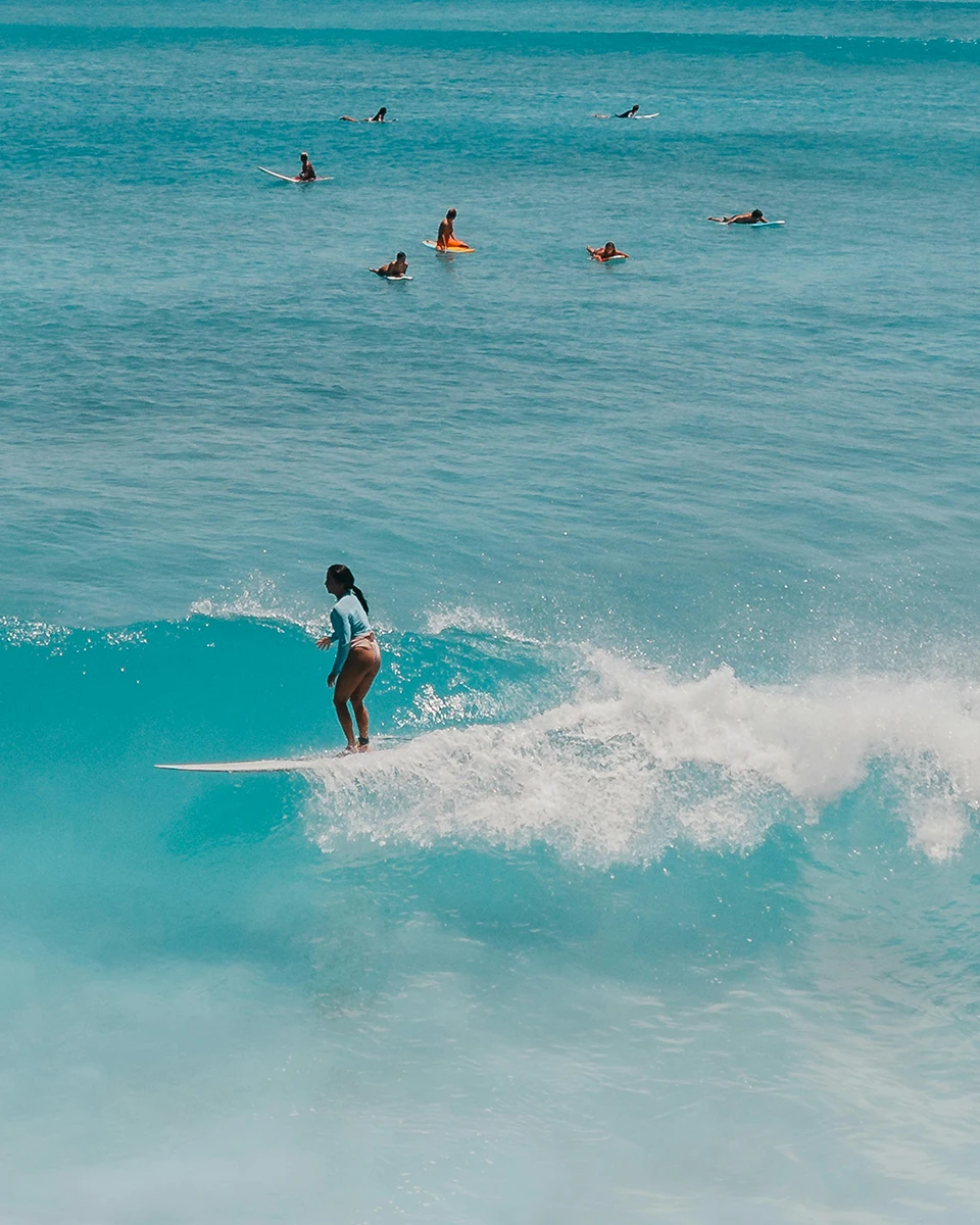 surfing in Hawaii